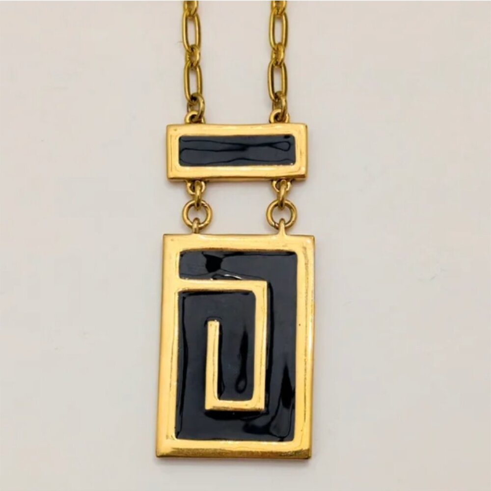Vintage 1960s Estee Lauder Perfume Bottle Pendant Necklace